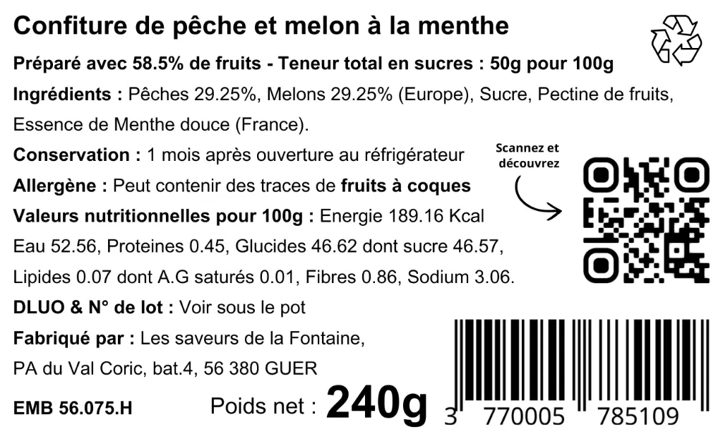 Pêches et melon à la menthe 240.webp