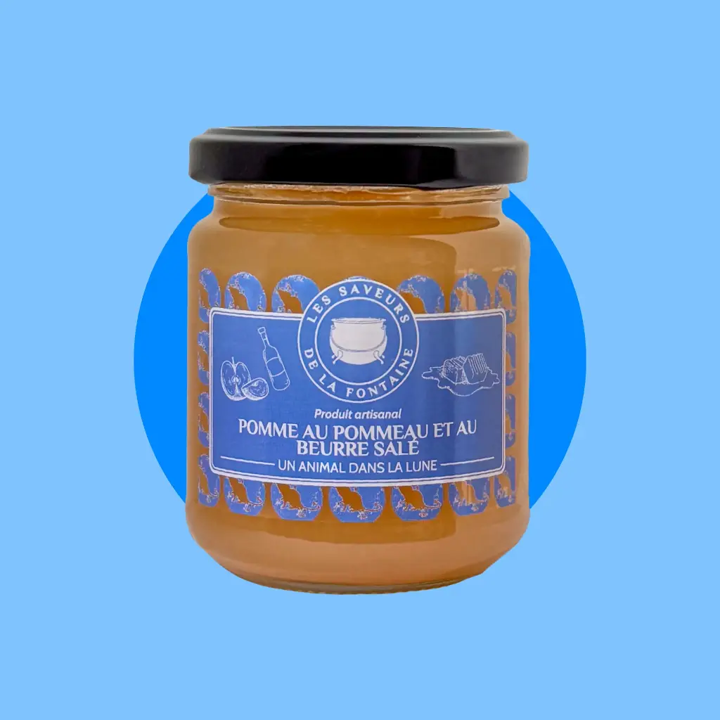 Pomme au pommeau et au beurre salé - Un Animal dans la Lune