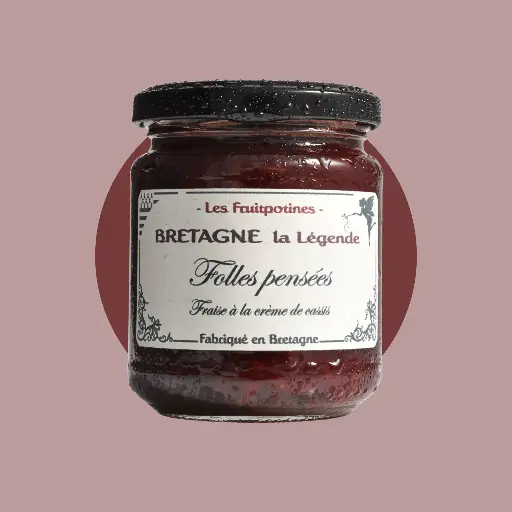Fraise à la crème de cassis - Folles Pensées