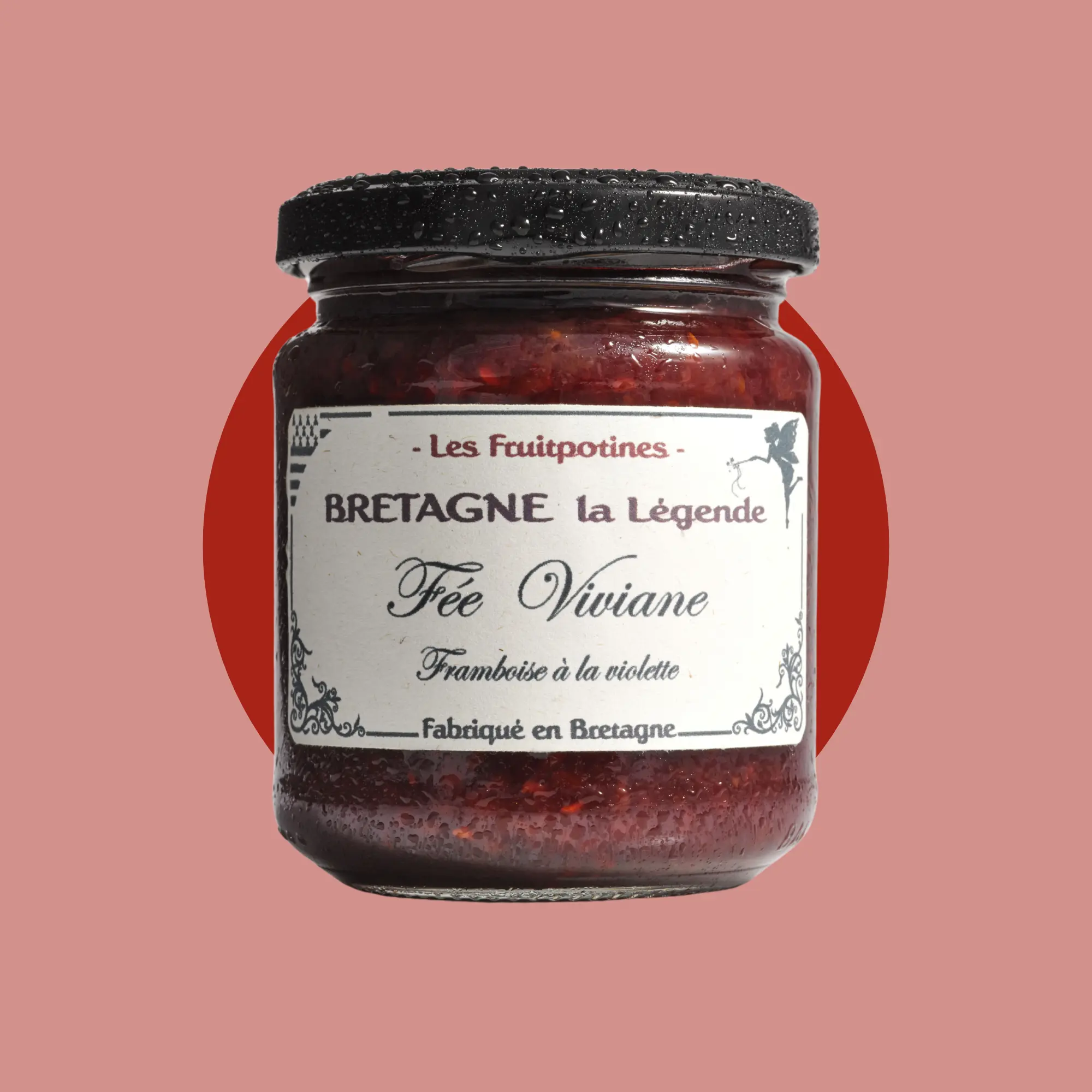 Confitures Artisanales Confiture Framboise Violette Ô Délices De Lucas - 60% Fruits - Artisanale Française - Pot Verre 230g Produit Gastronomique Français