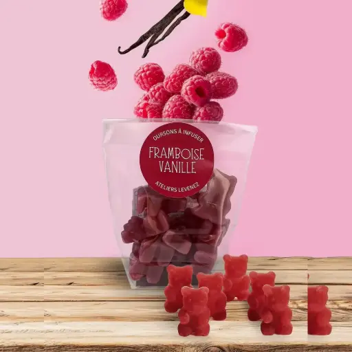 Oursons à infuser - Framboise Vanille